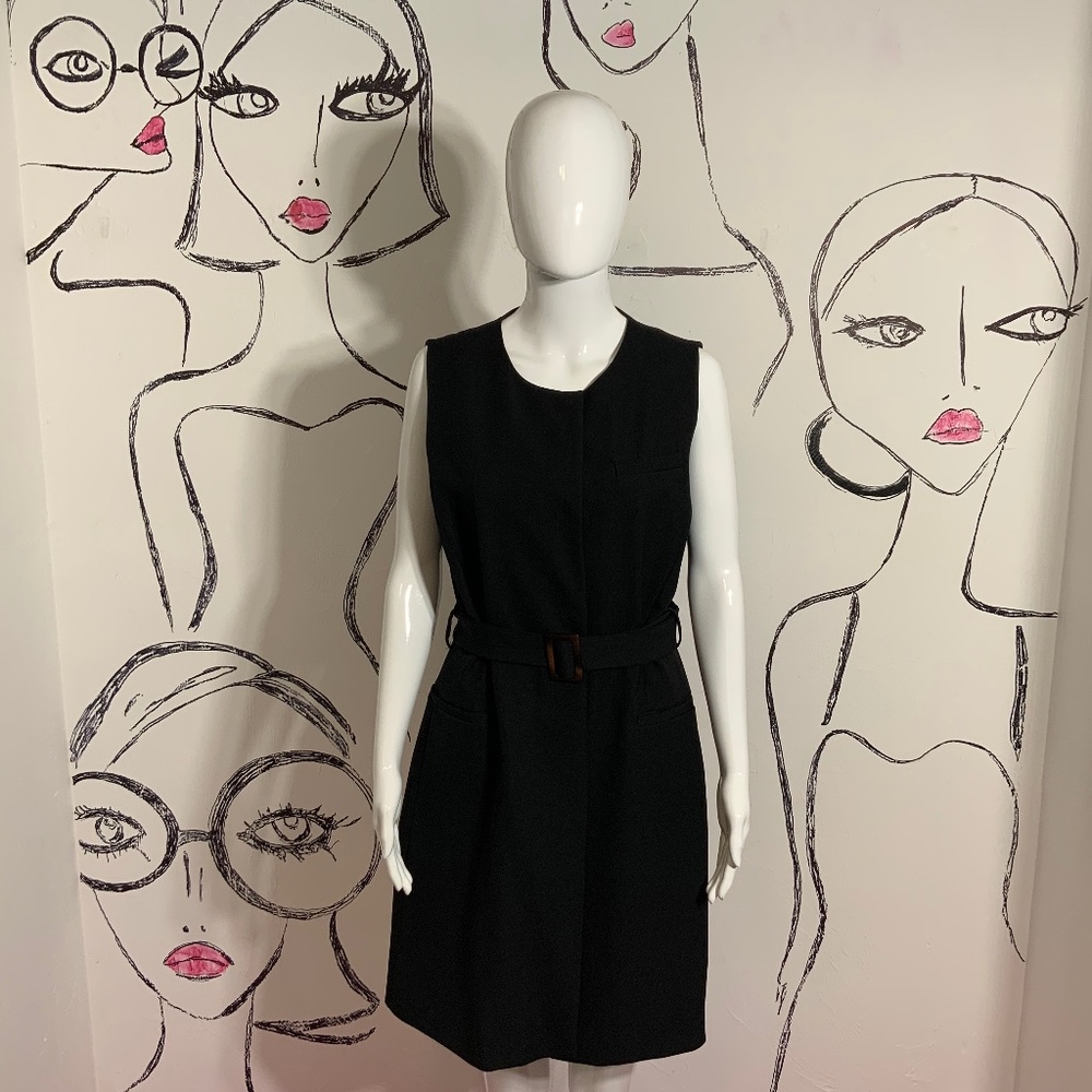 Zara Belted Vest Dress